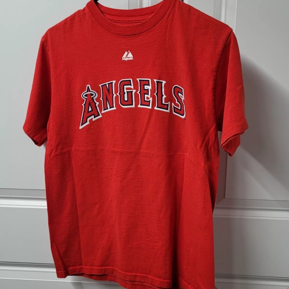 Majestic Los Angeles Angels Kids T-shirt Size: Large MLB Baseball
